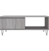 VidaXL Salontafel 90x60x35 cm bewerkt hout grijs sonoma eikenkleurig