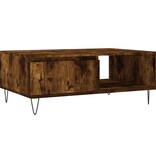 VidaXL Salontafel 90x60x35 cm bewerkt hout gerookt eikenkleurig