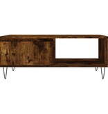 VidaXL Salontafel 90x60x35 cm bewerkt hout gerookt eikenkleurig