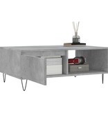 VidaXL Salontafel 90x60x35 cm bewerkt hout betongrijs