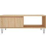 VidaXL Salontafel 90x60x35 cm bewerkt hout sonoma eikenkleurig