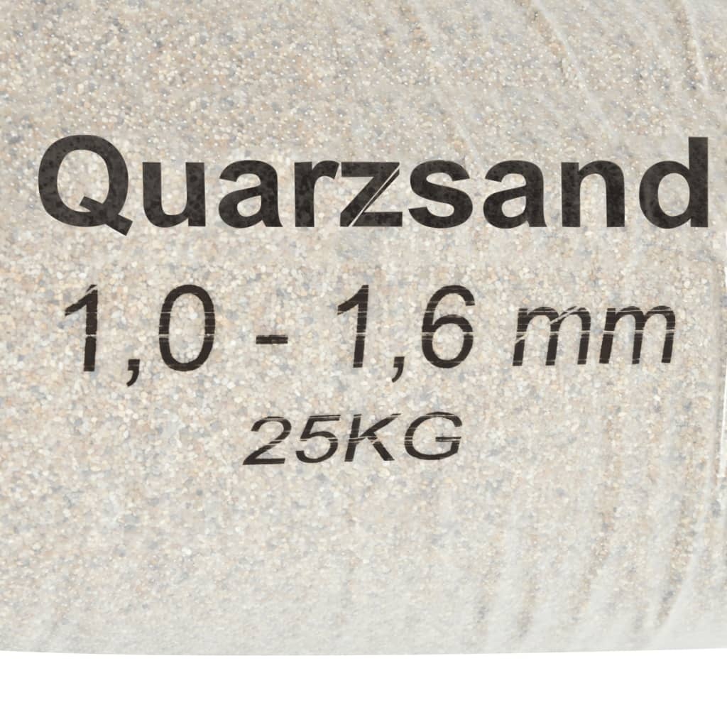 vidaXL Filterzand 25 kg 1,0-1,6 mm