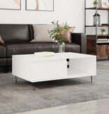 VidaXL Salontafel 90x60x35 cm bewerkt hout wit
