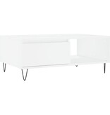 VidaXL Salontafel 90x60x35 cm bewerkt hout wit