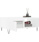 VidaXL Salontafel 90x60x35 cm bewerkt hout wit