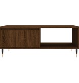 VidaXL Salontafel 90x60x35 cm bewerkt hout bruineikenkleurig