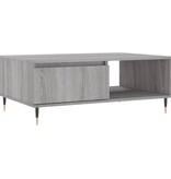 VidaXL Salontafel 90x60x35 cm bewerkt hout grijs sonoma eikenkleurig