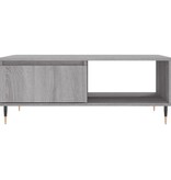 VidaXL Salontafel 90x60x35 cm bewerkt hout grijs sonoma eikenkleurig