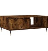 VidaXL Salontafel 90x60x35 cm bewerkt hout gerookt eikenkleurig