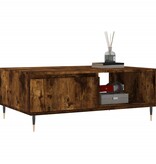 VidaXL Salontafel 90x60x35 cm bewerkt hout gerookt eikenkleurig