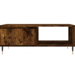VidaXL Salontafel 90x60x35 cm bewerkt hout gerookt eikenkleurig
