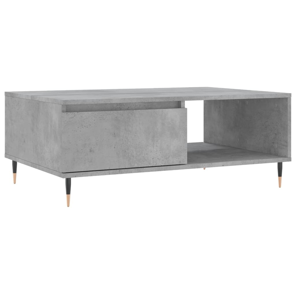 VidaXL Salontafel 90x60x35 cm bewerkt hout betongrijs