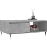 VidaXL Salontafel 90x60x35 cm bewerkt hout betongrijs