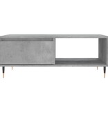 VidaXL Salontafel 90x60x35 cm bewerkt hout betongrijs