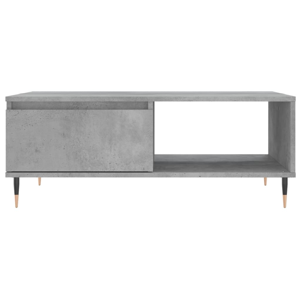 VidaXL Salontafel 90x60x35 cm bewerkt hout betongrijs