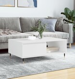 VidaXL Salontafel 90x60x35 cm bewerkt hout wit