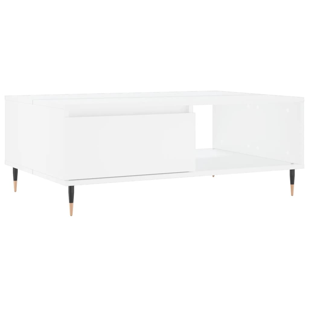 VidaXL Salontafel 90x60x35 cm bewerkt hout wit