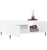 VidaXL Salontafel 90x60x35 cm bewerkt hout wit