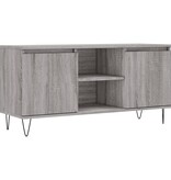 VidaXL Tv-meubel 104x35x50 cm bewerkt hout grijs sonoma eikenkleurig