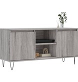 VidaXL Tv-meubel 104x35x50 cm bewerkt hout grijs sonoma eikenkleurig