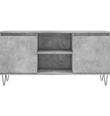 VidaXL Tv-meubel 104x35x50 cm bewerkt hout betongrijs