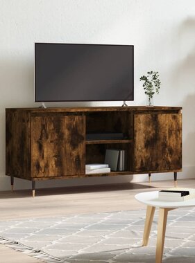 VidaXL Tv-meubel 104x35x50 cm bewerkt hout gerookt eikenkleurig