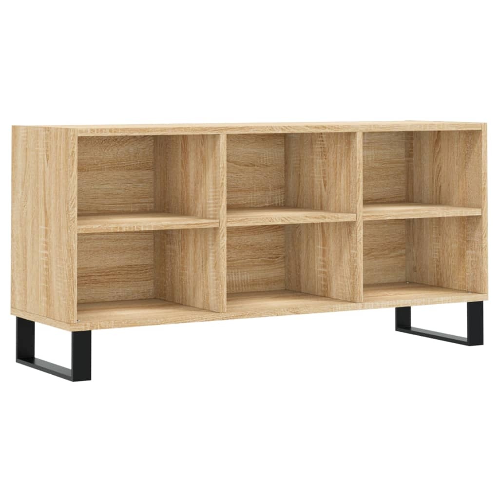vidaXL Tv-meubel 103,5x30x50 cm bewerkt hout sonoma eikenkleurig