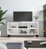 vidaXL Tv-meubel 103,5x30x50 cm bewerkt hout hoogglans wit
