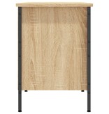 vidaXL Schoenenkast 131x35x50 cm bewerkt hout sonoma eikenkleurig