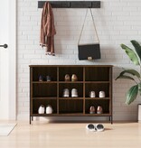 VidaXL Schoenenkast 100x35x70 cm bewerkt hout bruineikenkleurig