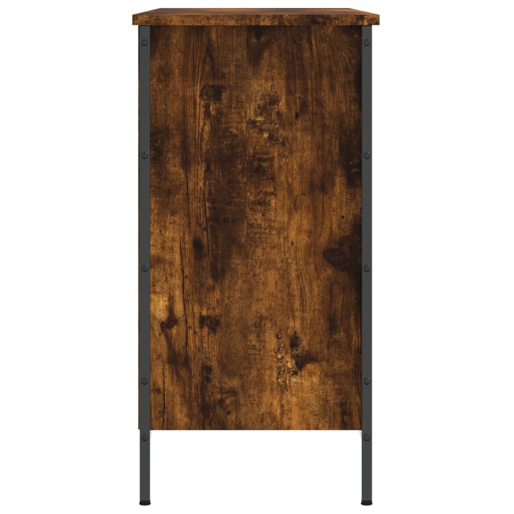 VidaXL Schoenenkast 100x35x70 cm bewerkt hout gerookt eikenkleurig