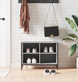 VidaXL Schoenenkast 69x35x50 cm bewerkt hout grijs sonoma eikenkleurig