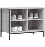 VidaXL Schoenenkast 69x35x50 cm bewerkt hout grijs sonoma eikenkleurig