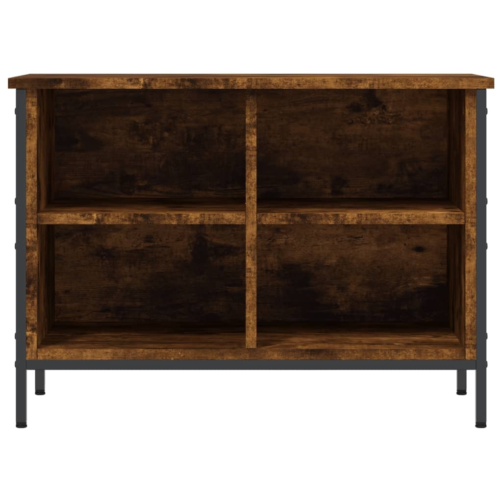 VidaXL Schoenenkast 69x35x50 cm bewerkt hout gerookt eikenkleurig