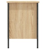 vidaXL Schoenenkast 69x35x50 cm bewerkt hout sonoma eikenkleurig