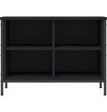 VidaXL Schoenenkast 69x35x50 cm bewerkt hout zwart