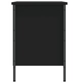 VidaXL Schoenenkast 69x35x50 cm bewerkt hout zwart