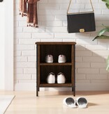 VidaXL Schoenenkast 38x35x50 cm bewerkt hout bruineikenkleurig