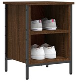 VidaXL Schoenenkast 38x35x50 cm bewerkt hout bruineikenkleurig
