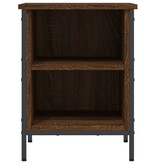 VidaXL Schoenenkast 38x35x50 cm bewerkt hout bruineikenkleurig