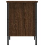 VidaXL Schoenenkast 38x35x50 cm bewerkt hout bruineikenkleurig