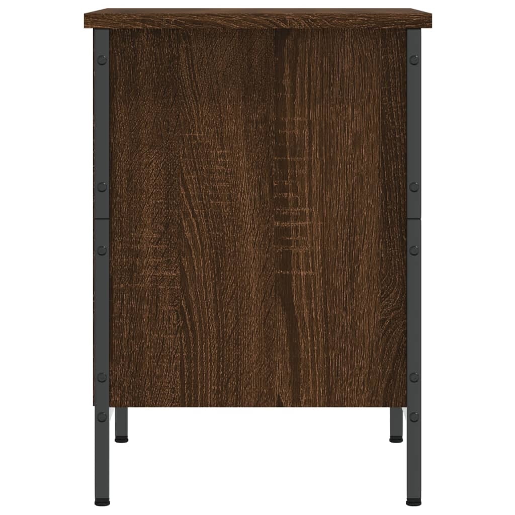 VidaXL Schoenenkast 38x35x50 cm bewerkt hout bruineikenkleurig