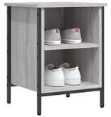 VidaXL Schoenenkast 38x35x50 cm bewerkt hout grijs sonoma eikenkleurig