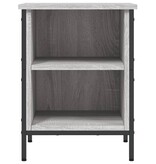 VidaXL Schoenenkast 38x35x50 cm bewerkt hout grijs sonoma eikenkleurig
