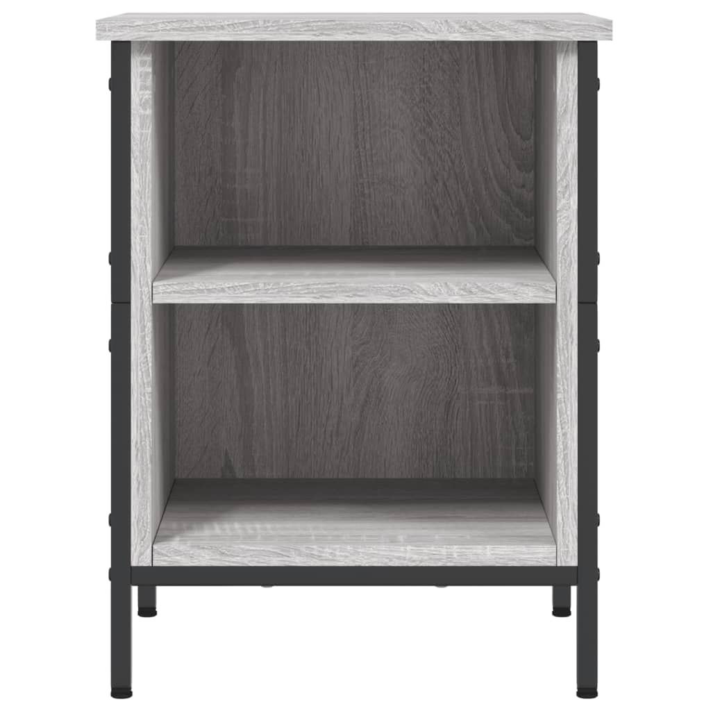 VidaXL Schoenenkast 38x35x50 cm bewerkt hout grijs sonoma eikenkleurig