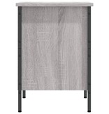VidaXL Schoenenkast 38x35x50 cm bewerkt hout grijs sonoma eikenkleurig