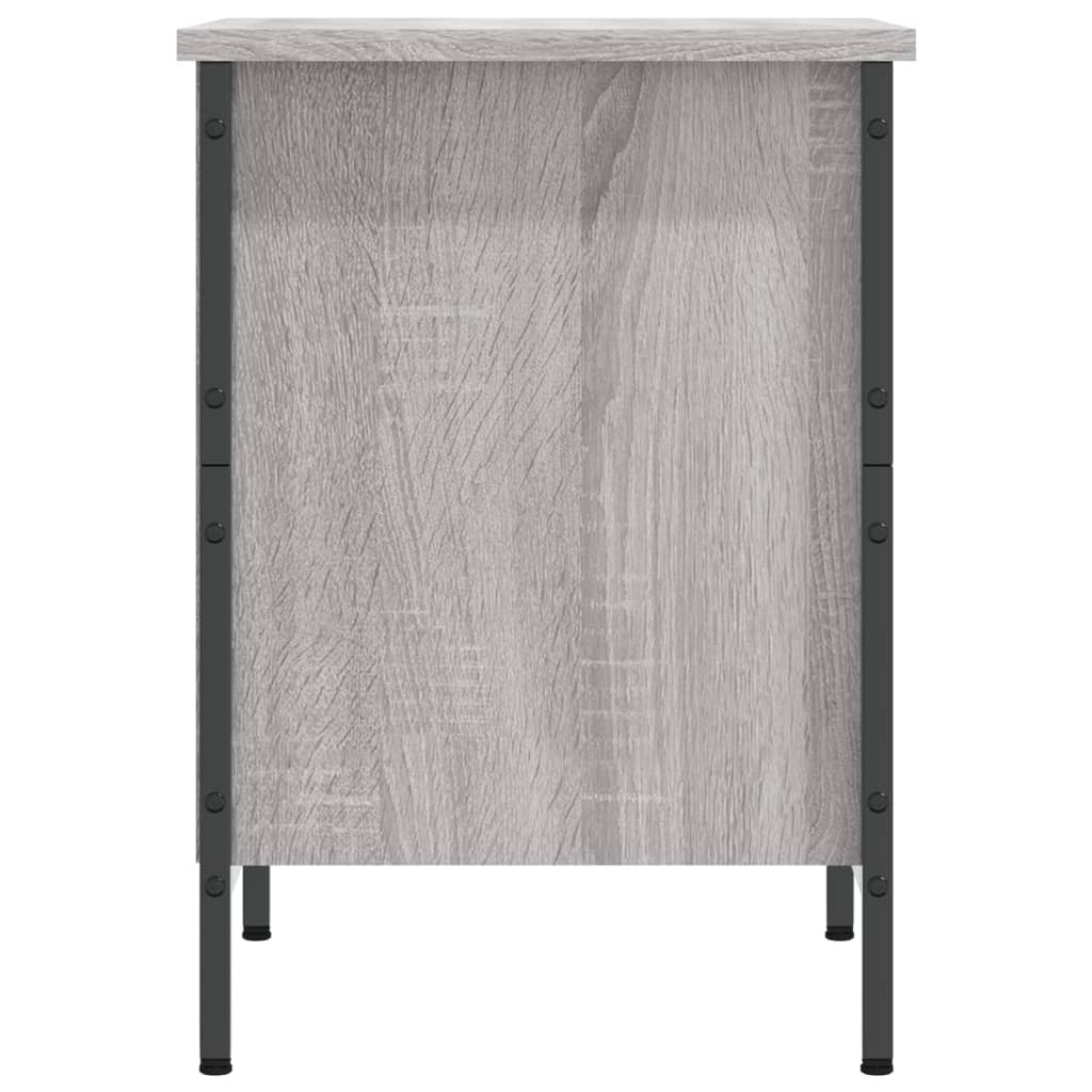VidaXL Schoenenkast 38x35x50 cm bewerkt hout grijs sonoma eikenkleurig