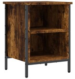 VidaXL Schoenenkast 38x35x50 cm bewerkt hout gerookt eikenkleurig