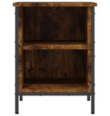 VidaXL Schoenenkast 38x35x50 cm bewerkt hout gerookt eikenkleurig