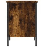 VidaXL Schoenenkast 38x35x50 cm bewerkt hout gerookt eikenkleurig